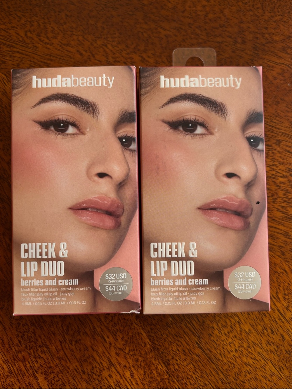 huda beauty Cheek & Lip Duo - Berries and Cream (Pink)